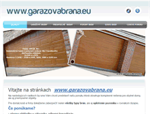 Tablet Screenshot of garazovabrana.eu